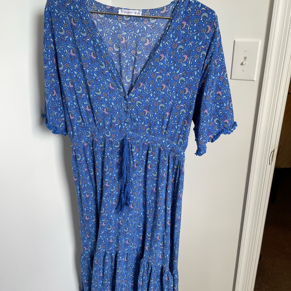 R. Vimos Blue Maxi Dress